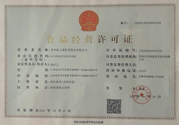 Food hygiene license